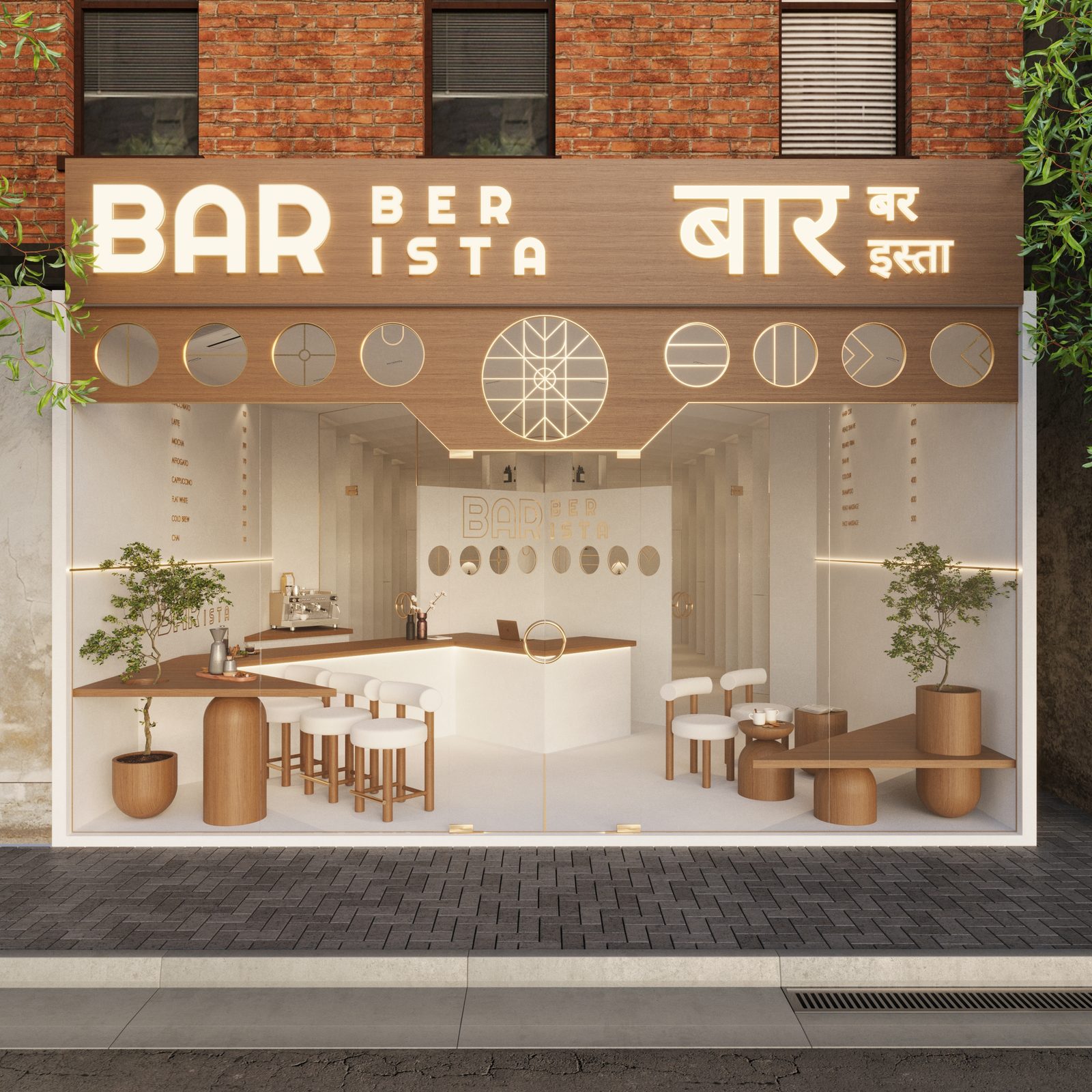 Barberista, Thane - salon interior design by Ministry of Interior Design