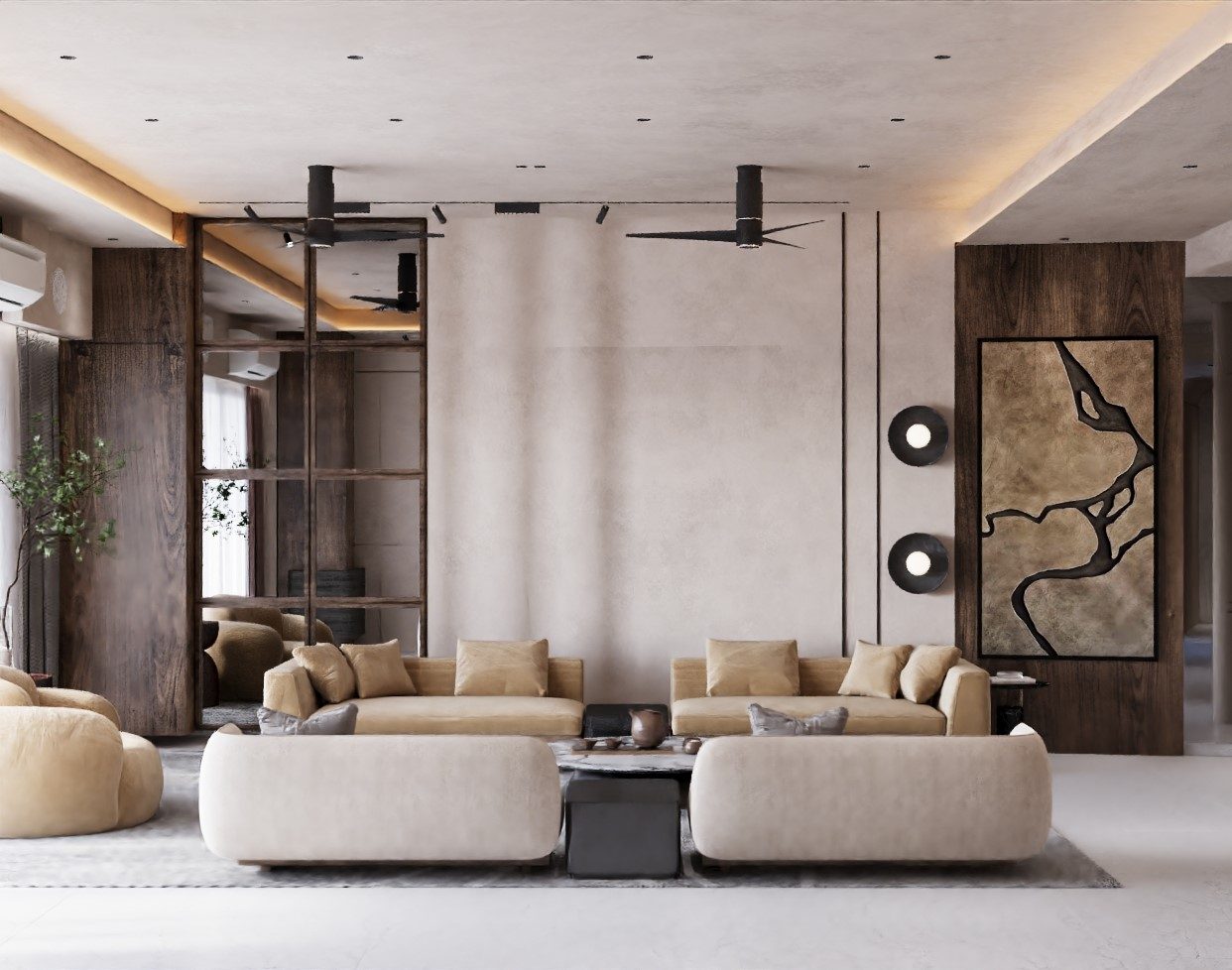 Lokhandwala Minerva, Mahalaxmi, Mumbai - 4 BHK residential interior design by Ministry of Interior Design - photo 1