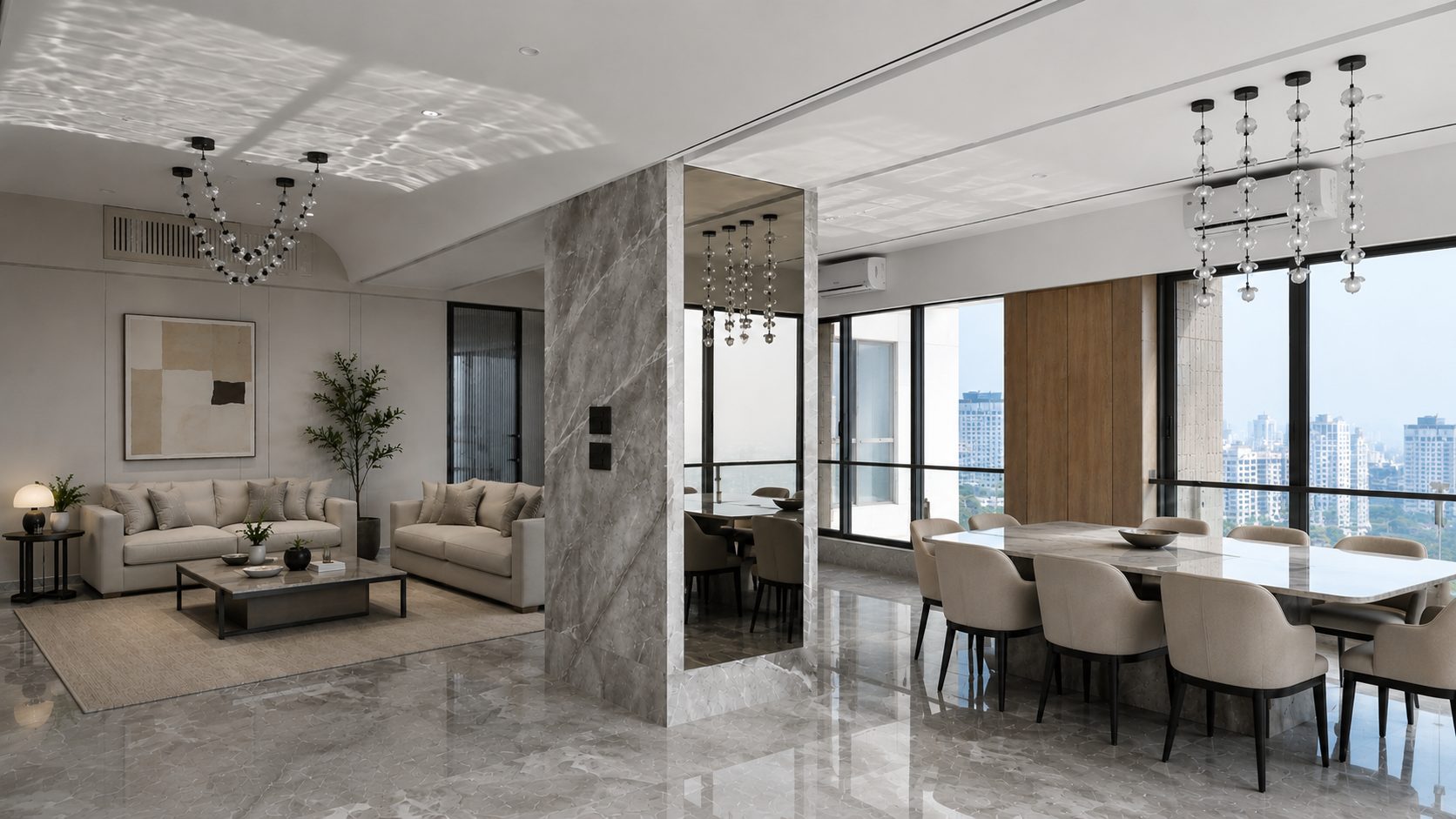Waterfront Tower, Colaba, Mumbai - 4 BHK residential interior design by Ministry of Interior Design - photo 1